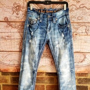 Rock Revival Men's Slim Straight Jeans 28x32